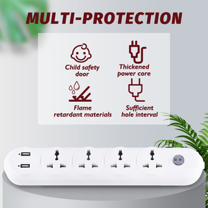 6 Way Electrical <strong>Extension</strong> <strong>Socket</strong>/ <strong>Multiple</strong> Power <strong>Socket</strong>/ <strong>Extension</strong> Cord <strong>Multiple</strong> <strong>Socket</strong> - Product Image 2