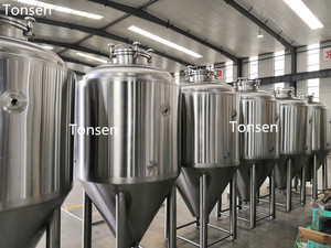 Tonsen 1000l Commercial Restaurant Beer Brewing Systems Kombucha Brewery with Beer <strong>Glycol</strong> <strong>Chiller</strong>
