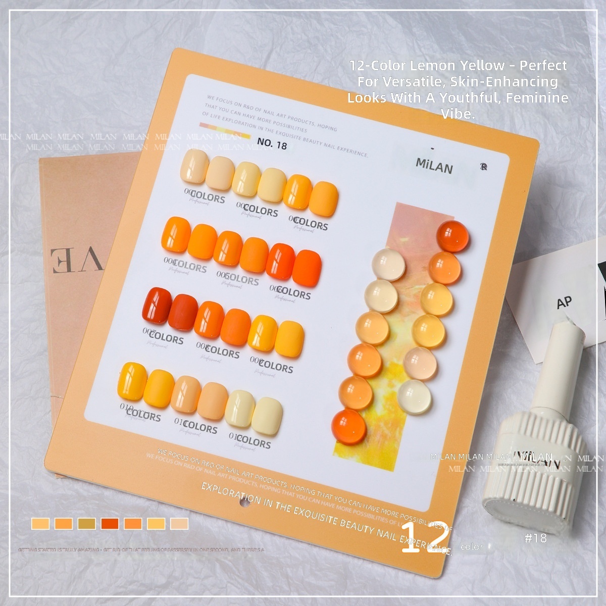 12-color lemon yellow