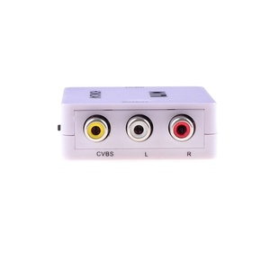 Convertidor de audio y video AV a VGA, decodificador de TV a Monitor para divisores y convertidores, consola de juegos DVD, pantalla AV a VGA