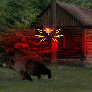 Solar Wifi Anti-Diefstal Infrarood Menselijk Lichaam Inductie Alarm Licht Geluid 120db Hoorn Buiten Bewegingssensor 5-8M Detectie Flitslamp - Product Image 3