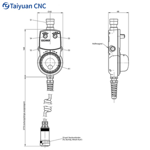 Yeni stok MPG elektronik sayısal kontrol el çarkı atım jeneratörü el darbe tekerlek kolye - Product Image 4