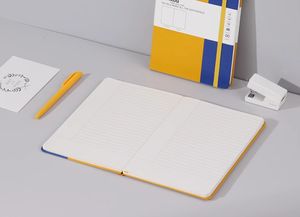 Venta al por mayor A5 Retro Notebook con cubierta de logotipo personalizado de alta apariencia Oficina Hardshell Color-Matching Bloc de notas promocional - Product Image 6