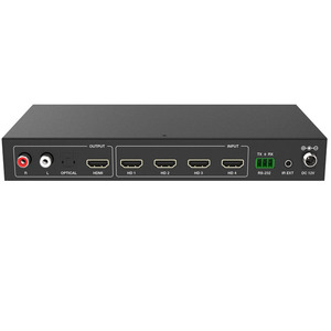 Conmutador multivisor HDMI 4X1 de 18Gbps, interruptor de salida 4 en 1, pantalla multivisor cuádruple 4x1