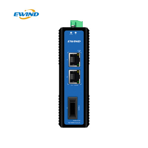 Fast 3 puertos 10/100M Industrial Ethernet Switch Network Industrial Switch con RJ45 SC Interface Ethernet CCTV Box Enclosure - Product Image 1