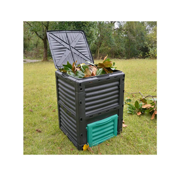 VERTAK 300L Outdoor Large Capacity Fertilizer Composter Plastic Garden Compost Bin