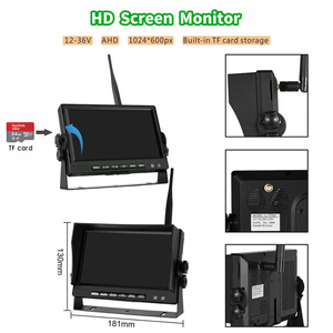 Monitor de cámara de visión trasera para camión, transmisor inalámbrico de respaldo de 2,4 ghz, sistema de cámara para autobús, semirremolque, 7, 9 y 10 pulgadas - Product Image 6