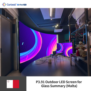 Canbetst Rx 시리즈 P3.91 3.91mm 6000X3000Mm 19.68X6.56Ft 옥외 대여 몰타에서 유리에 대한 비디오 벽 디스플레이 화면 - Product Image 4