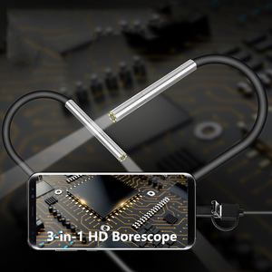 กล้อง OV9734 CMOS 3-in-1 USB 720P กล้องส่องในอุตสาหกรรมกล้องส่องในท่อแอร์3.9มม. - Product Image 1