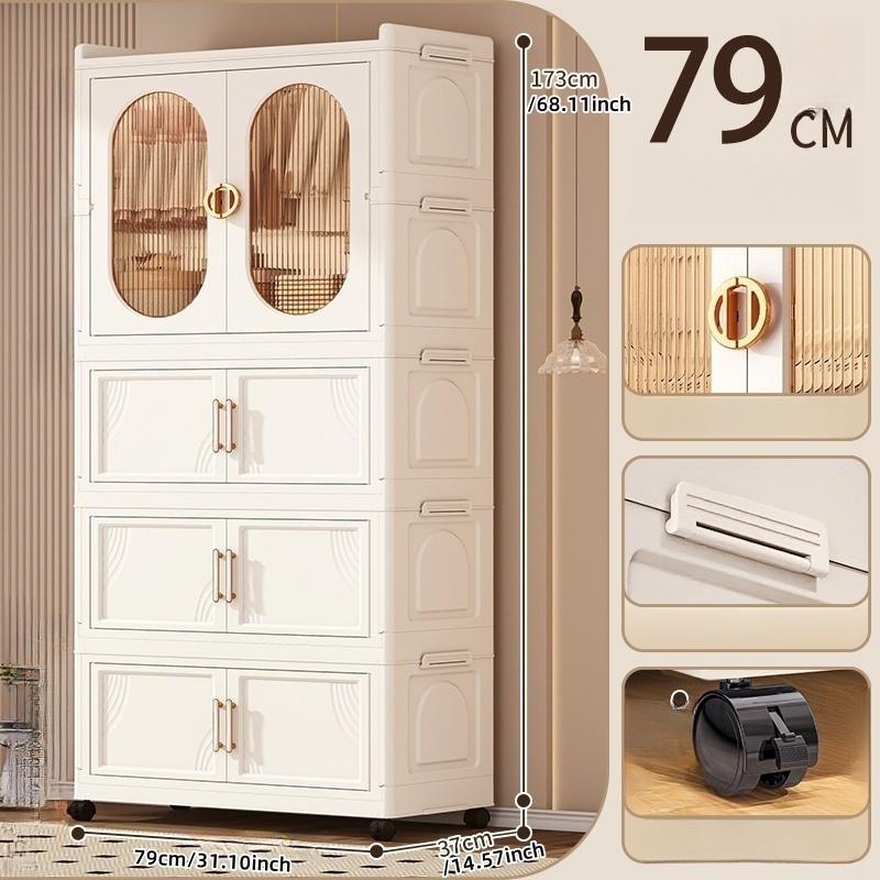 79 cm 1 armoire + 3 placards