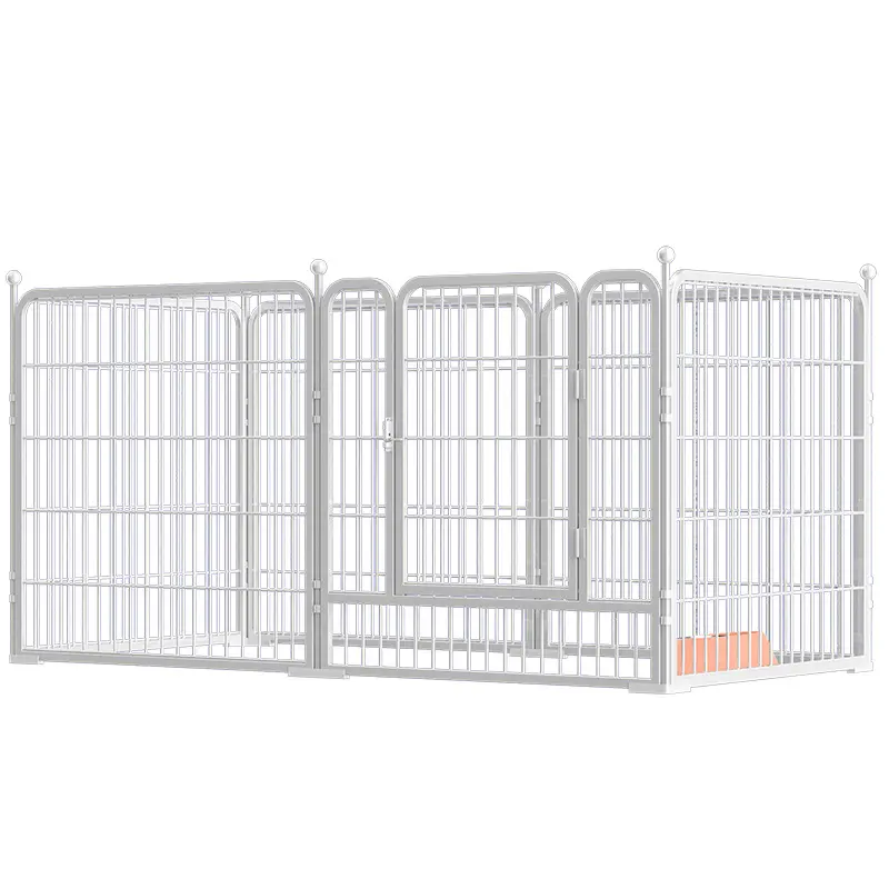 Panel pagar anjing dibuat dengan tabung baja dan kawat besi tahan lama pagar kawat anjing anak anjing Playpen dalam ruangan dapat dilipat