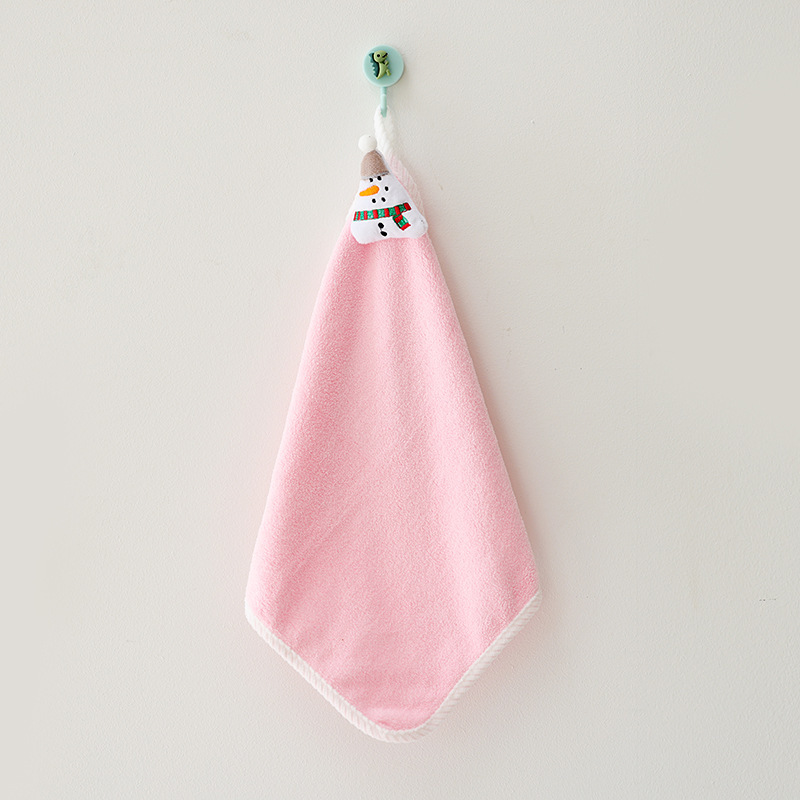 Bonhomme de neige rose