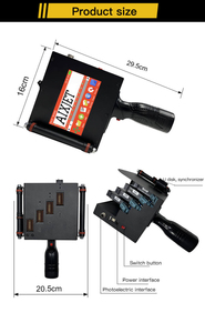 Máquina de impresión de números de lote de 10cm, impresora de inyección de tinta de fecha, impresora de inyección de tinta portátil de caracteres grandes para caja de cartón - Product Image 5