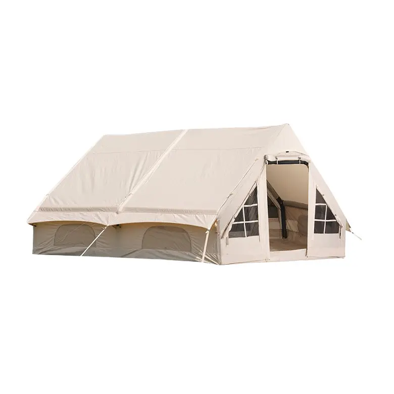 Großraum Doppels chicht Oxford Stoff Kabine Luftpumpe sprengen aufblasbares Luftzelt, Outdoor-Camping haus aufblasbares Camping zelt