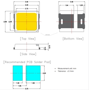 Popular Samsungs <strong>Led</strong> Chip LM281B+ SA Rank 0.5W Mid Power <strong>LEDs</strong> 2835 Smd <strong>Led</strong> - Product Image 5