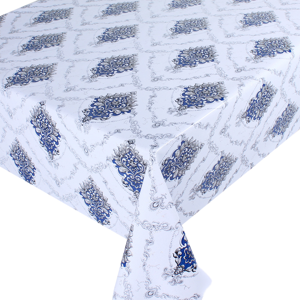Blue with Silver