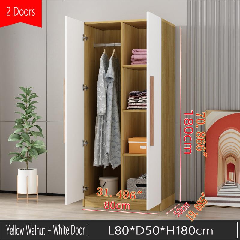 Light Walnut + White Door 80*50*180
