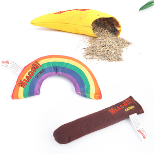 Wholesale <strong>Banana</strong> Rainbow Cat Chew Toy <strong>Catnip</strong> Stuffed Toy Interactive Cat <strong>Catnip</strong> Toy - Product Image 2