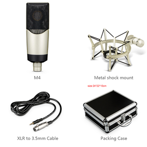 Condenser Microphone Phantom Power StandとCable Pop FilterウインドスクリーンRadioためStudio Recording有線マイク - Product Image 6