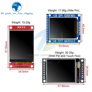 1,8-Zoll-TFT-Anzeigemodul LCD-Bildschirm modul mit Touch SPI Serial 51 Treiber 4 IO ST7735S Treiber auflösung 128*160 Für Arduino