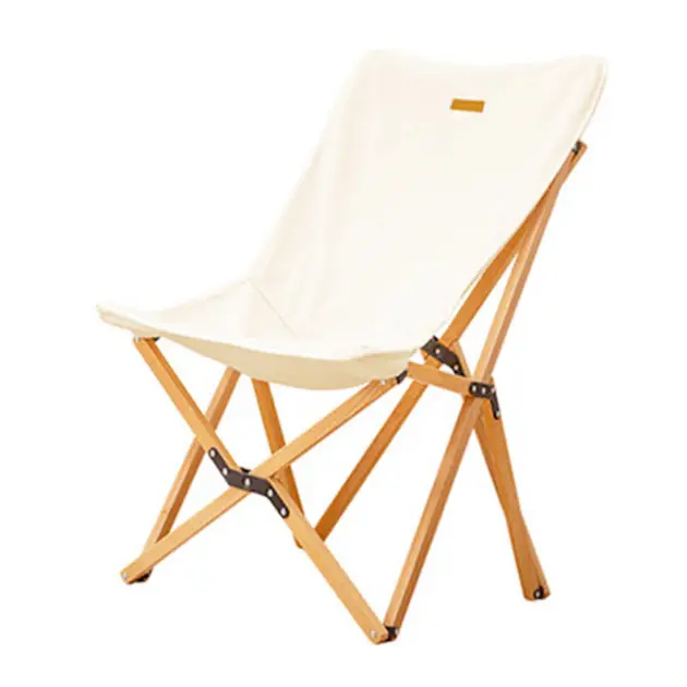 Chaise de plage en toile de bois, nouveau style, chaise pliante en bois, chaise de camping, vente en gros, 2023