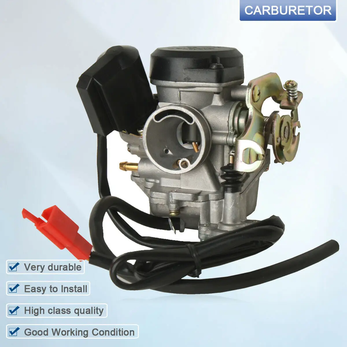 Carburador compatible con GY6, 50CC, Kymco, BT50QT-11 Baotian, Lifan Wildfire, CFMoto, Vento