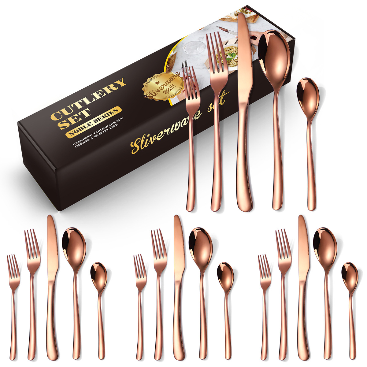 Rose 20-piece set for 4 people