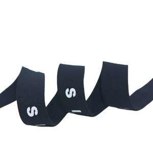 Cinta de poliéster de diseñador con logotipo personalizado, banda elástica de punto de alta elasticidad, pretina de costura elástica pesada para prendas de vestir - Product Image 5