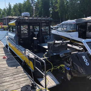 Deniz kral 25ft kolay zanaat XL kabin ucuz yat lüks dıştan takma Motor V gövde alüminyum balıkçı teknesi satılık avustralya - Product Image 6