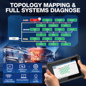 Zum Starten des X431 PAD V Elite Auto Code Readers Alle Systemdiagnose-Scan-Tools mit J2534 Online-Programmierung und Codierung 1 Jahr Warra