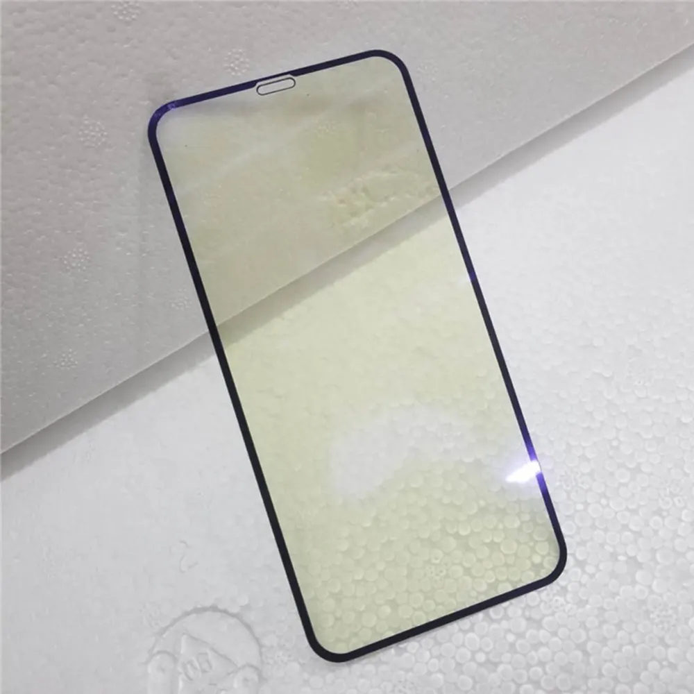 Écran de protection pour téléphone portable, avec anti-rayons bleus, 6D, pour iphone