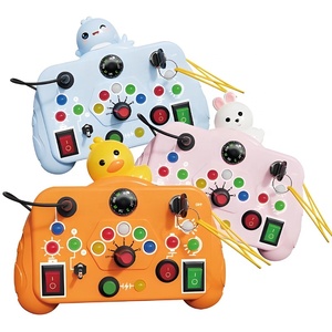 Kids Early Busy <strong>Toy</strong> Red and Green Light Socket Game Machine Learning Game Machine Montessori Game for Children