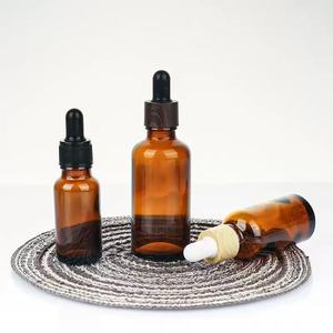 Fabrika fiyat yüksek kalite 30ml 50ml 100ml uçucu yağ Amber cam damlalıklı şişe