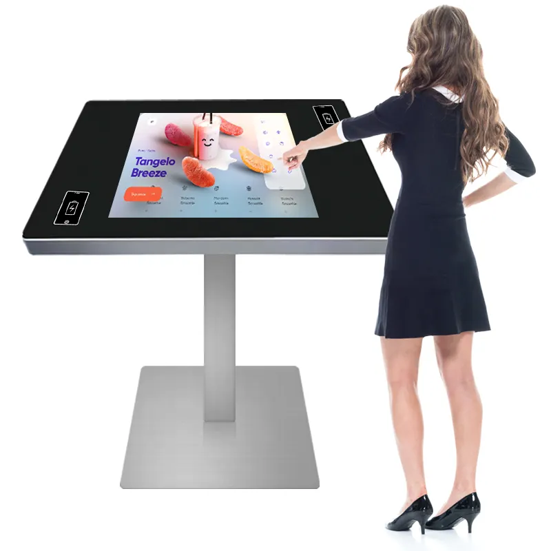 android multi interactive smart lcd coffee touch screen table