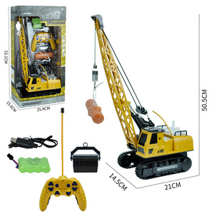 2.4G 6CH 12CHリモートコントロールトラッキングRCクローラータワークレーントラック点滅光と音の建設シリーズ - Product Image 1