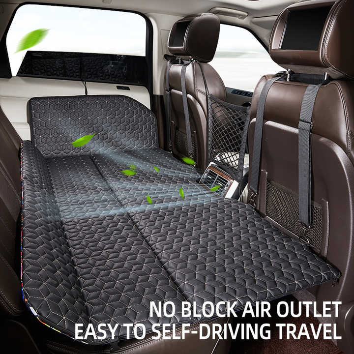 Travel พับรถที่นอน SleepCar สบายขนมขบเคี้ยวเตียงตั้งแคมป์เบาะหมอนการ์ตูน SUV Camping ที่นอน