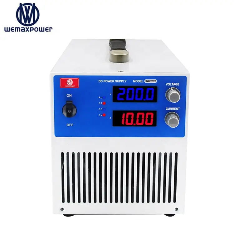 Tensão ajustável 0-200vdc 10amp atual 2000W modo de comutação variável 10a 0-200v dc fonte de alimentação