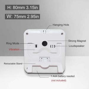 LED Timer da cucina con orologio e allarme supporto magnetico conto alla rovescia per la cottura di cottura sport da bagno Yoga giochi per i compiti - Product Image 5