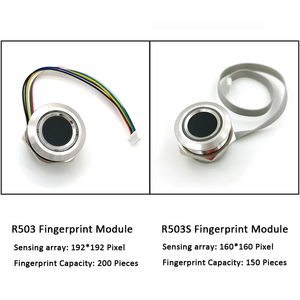 R503S RGB-Ring-LED-Steuerung DC 3,3 V SH 1, 0-6Pin 150 Kapazität Kapazitives Finger abdruck modul Sensors canner Für Arduino