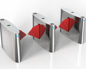 Puertas de torniquete de acero inoxidable duraderas, sistema de Control de acceso, puerta de velocidad segura, puerta de barrera de aleta, puerta de ala de torniquete RFID - Product Image 3