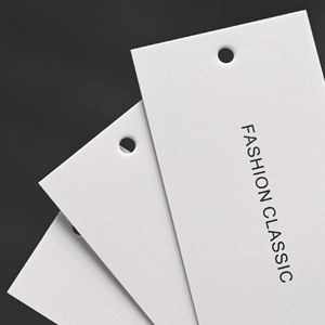 High Quality Best Price Custom Printing Logo Luxury Swing Label Garment <strong>Tags</strong> Paper <strong>Hang</strong> <strong>Tags</strong> <strong>With</strong> <strong>String</strong> Rope for Clothing - Product Image 6