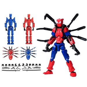 Assemblaggio fatto da te 2 in 1 Action Figures ragno 3D stampati manichini Robot a forma di ragno giocattoli Action Figure Robot - Product Image 1