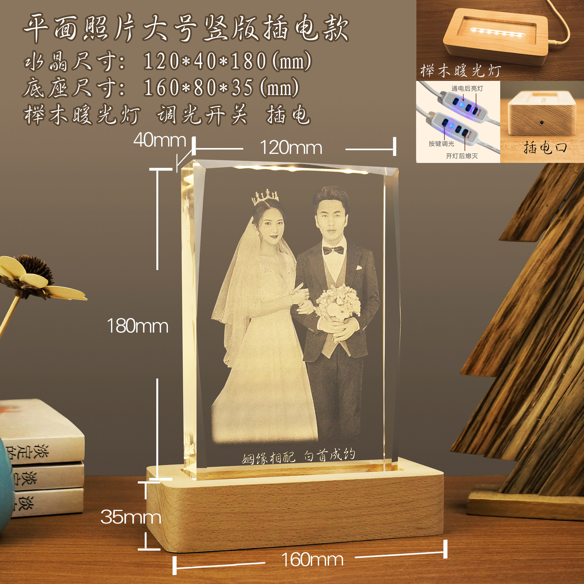 Grande photo plate enfichable verticale