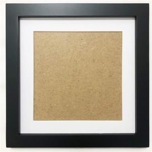 木制フォトフレーム6x6写真フレーム白3.5x3.5写真フレームマット付き無垢材プラスチックパネル - Product Image 4