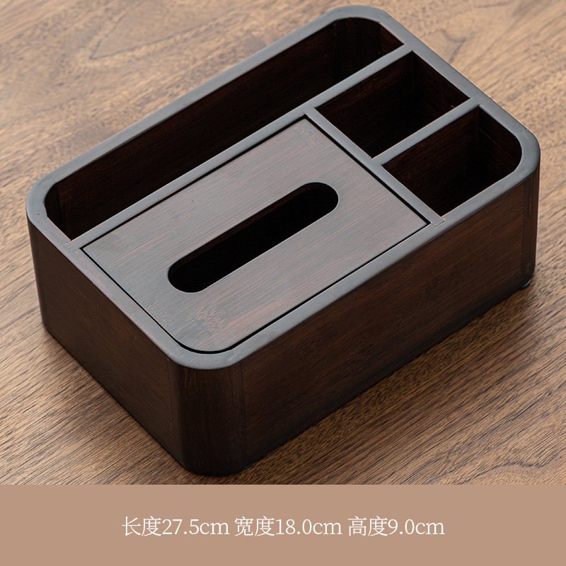 Walnut-colored tissue box