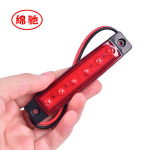Fabrika fiyat 12 V/ 24 V Side Marker göstergeler 6 Led far kuyruk işık ile uyarı işığı - Product Image 3