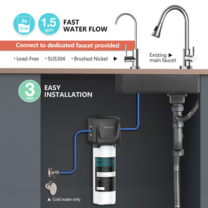 Leistungs starker Schnell filter Filter mit einem Klick ändern, um Kalk ablagerungen aus dem Wasser zu entfernen - Product Image 2