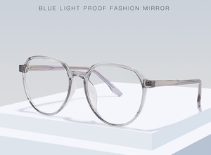 แผ่นแว่นสายตา2024แบบใหม่กรอบแว่นพร้อมบานพับโลหะโครง TR90รูปกรดโพรพิโอนิค - Product Image 3