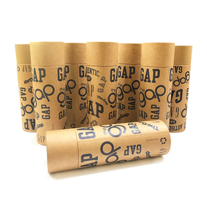 Altın folyo ve kabartma baskı taşıma ile Protein tozu kahve çay için çevre dostu kalite yuvarlak Kraft kağıt karton tüp - Product Image 4