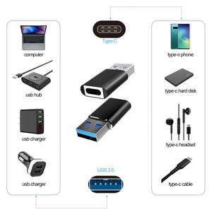 New Arrival Adapter <strong>USB</strong> Type C Female Connector to <strong>USB</strong> a <strong>2</strong>.<strong>0</strong>/3.<strong>0</strong> Male Charge Sync Data Adapter